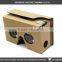 cheap price Paper cardboard VR box,DIY google cardboard VR 2.0 MAX 6 inch paper VR box 3d virtual reality glasses