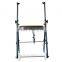 HomCom Folding Aluminum Medical Rollator Walker - Dark Green