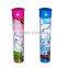 Tinplate round shape pen holder with plastic sharpener cover