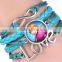 Hotting Sale Infinity Bracelet, Kids/girls Frozen Bracelet ,leather Bracelet Infinity Bracelet