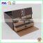 Custom printed logo rigid cardboard box with drawer/fantastic luxury rigid box