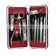 Bonvatt 9 Pcs Red Stainless Steel Manicure Set Stainless Steel Manicure Set