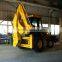 Backhoe loader SAM388 with 4-in-1 multi-purpose bucket and 100HP engine