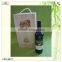Supply New Design Hot Selling Cheap Burned Red Color 2 Bottle Wine Box