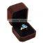 Factory wholesale velvet ring box,engagement ring display box