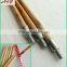 Lacquering wooden handle with metal thread for rakes or other gardening tools