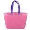 Promotional non woven shopping hand bags new design ultrasonic non woven tote shoulder beach bags