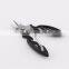 Black Handle Stainless Steel Bent Head Fishing Scissors