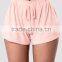 women fitness Suits French Terry Sleeveless Hoodie Top & Elastic Waist Drawstring Shorts blank sublimation Run Shorts