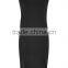 chic sleeveless black jersey Dress destroyed neckline grungy style Ladder Back Washed Midi Dress