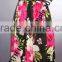 lady sexy printed Smoked tube top fashion dress bohemian dress for women