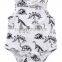 S60665 Children Cotton Sleeveness Baby's Clothing Kid's Dinosaur Jumpsuits Newborn Clothes