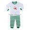 2017 Wholesale Toddler Boy Girl Cotton Christmas Pajamas Boutique Baby Clothes Red Green Kids Pajamas