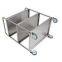 Three layer double handle warehouse cart RCS-038