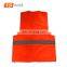 Orange warning reflective outside wearing safety vest