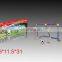 Hot sale Multifunction sport toys 2 in 1 football goal + hockey game