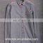 Custom label logo latest design fashion long sleeve wool grey shirt for china supplier