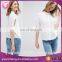 Wholesale New Arrivals High Quality Long Sleeve Fashion White Blose