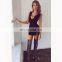 Latest Dresses Design Women Sexy Sleeveless Deep-V Black Short Tight Mini Dress Club Party Dress