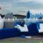 Cheap 2017 Inflatable Water Game, Blue & White Bear Yard Inflatable Water Slide Park With Water Pool & Water Obstacle Course