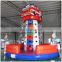 Inflatable climbing tower fire truck