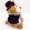 Taking the Microphone Wearing Suit Electric Plush Bear Toys Singing Bear