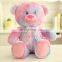 Fluffy Jumbo colorful rainbow teddy bear plush custom toy