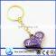 Wholesale custom cheap love shaped plastic key chain,alphabet charms for promotion