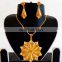 Meena Work Pendant Set - South Indian Gold Plated Pendant Set - One Gram Gold Plated Pendant Set - Wholesale Meenakari Jewelry