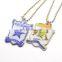 Custom design sublimation enamel color metal militaery dog tag