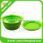 Pet dog Travel bowls folding Silicone bowls with cover