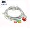 Bionet ECG cable,BM5 5 lead ecg cable with clip