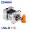 Gear ratio 3:1 40mm mini flat electric doubl shaft reduct for mixer and winch excav swing planetary gearbox