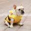 New design fashion waterproof little bee luxury pet dog yellow rain coat raincoat outfit