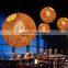 Home Energy Saving Woven Round Colorful Decor Led Pendant Light