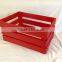 Custom Red Wooden Storage Crates