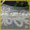 Sew on silver flower bridal crystal rhinestone motif for wedding dress FHA-031