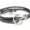 Color Wax Cord Woven Bracelet With Copper Tube Fashion Style