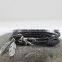 2016new designed bracelet double leaf charm bracelet leather bracelet for men