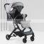 Luxury baby stroller foldable 2 in 1 kids pram infant pushchair