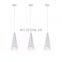 Nordic Simple Transparent Hanging Lamp New Rectangular Crystal Glass Decorative Chandelier Lamp