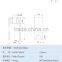 Terminal blocks accessories components mount on PCB metal parts 50A