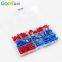 250PCS Combination Set Insulated Wiring Male and Female End Brass