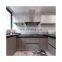 Customized Black Matt Modern European Ready Assemble Modular Island Designs Flat Pack Set Furniture Kitchen Cabinets