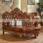 high quality european antique living room furniture sofa genuine leather sofa set
