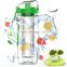 Factory Price BPA Free Tritan Juice Water Bottle With Fruit Infuser Bottle Drinking Shaker Bottles For Outdoor Fitnees