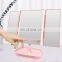 Modern custom makeup mirror with led light desk trifold makeup mirror large led makeup mirror