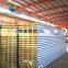 Steel structure building with fiber glass wool sandwich panel insulated metal faced for wall roof board