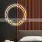 Simple Ring Circle LED Wall Lamp Living Room Decoration Bedroom Bedside Aisle Corridor Moon Indoor Sconce Light