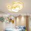 Bedroom Romantic Ceiling Lights Pink Indoor Decoration Love Heart Shaped Acrylic LED Ceiling Lamp